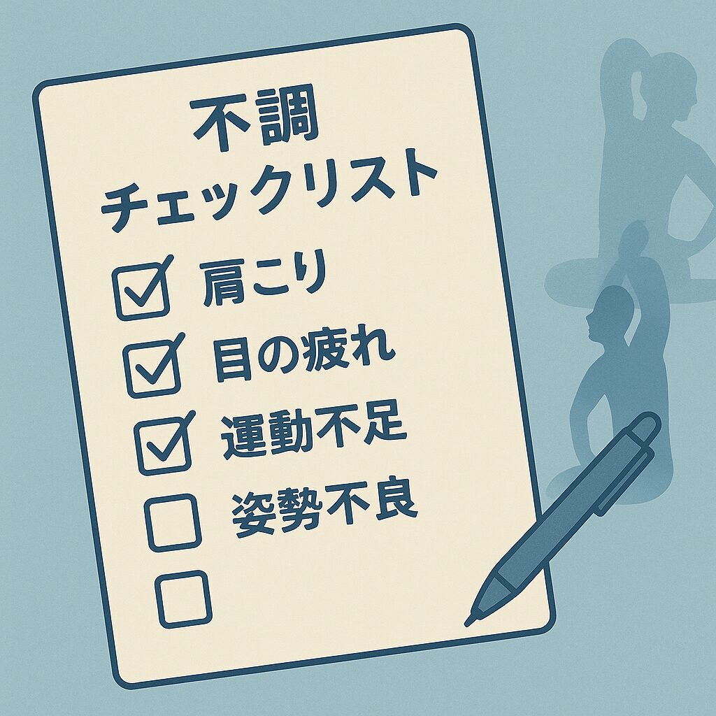 健康チェックリストのイラスト