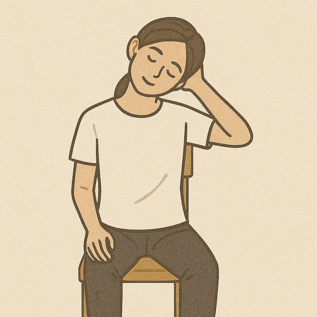 ストレッチしている女性