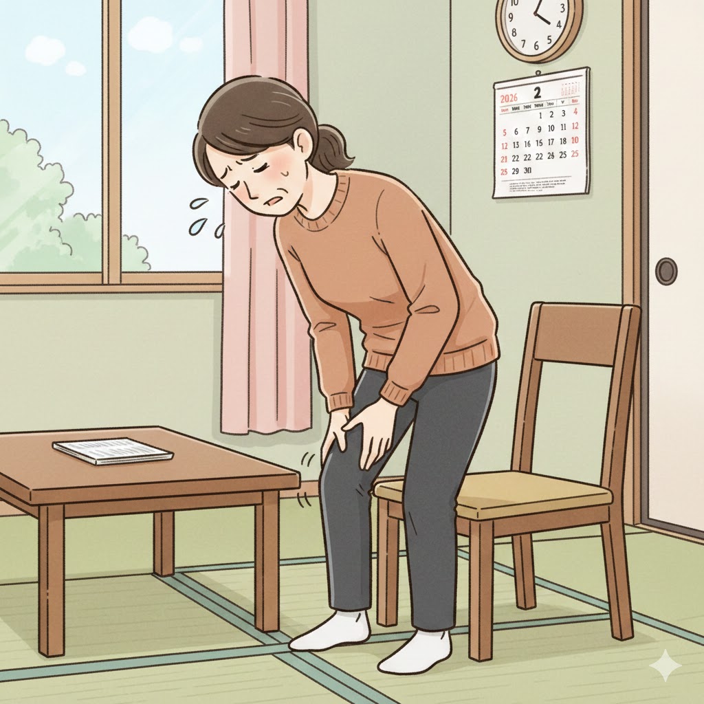 椅子から立ち上がる動作のイメージ画像