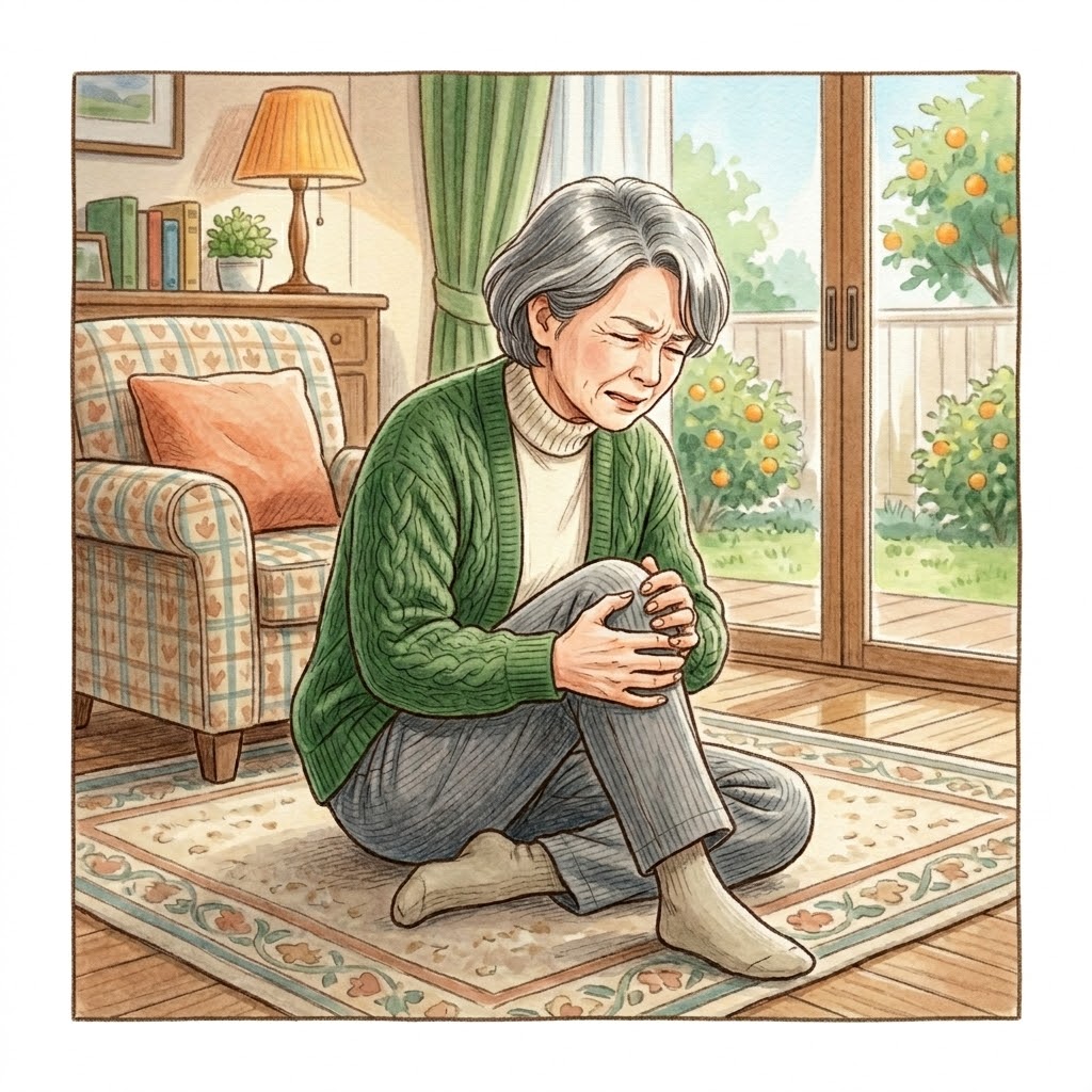 長引く膝の痛みや古傷に悩む方のイメージ