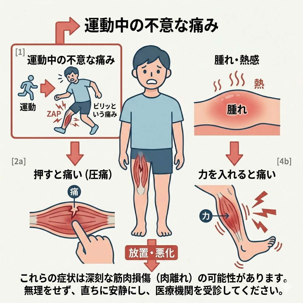 肉離れの症状リスト