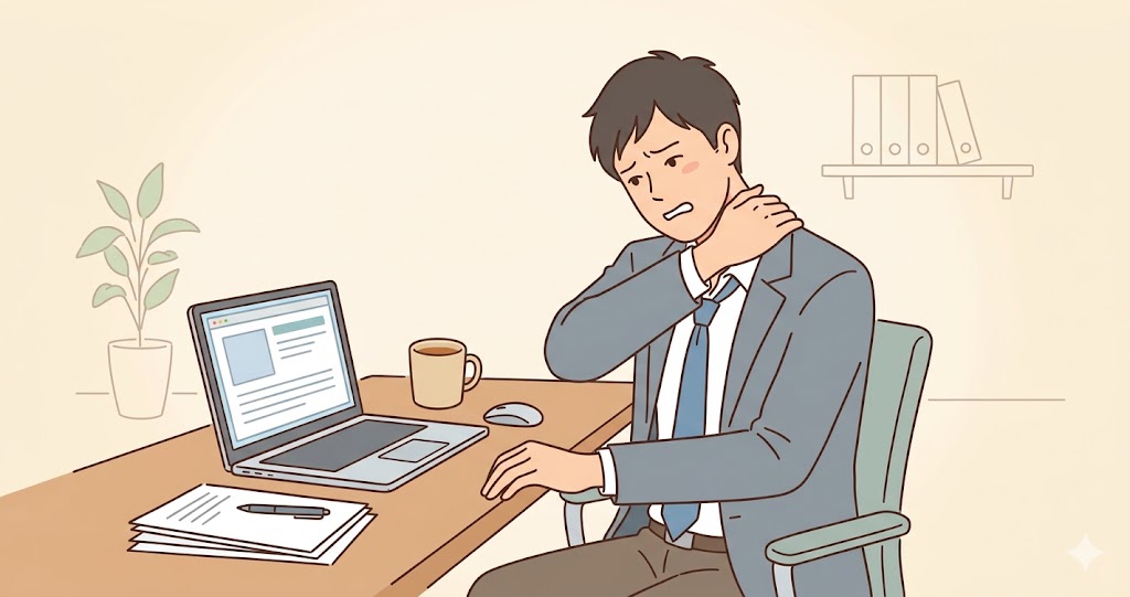首が痛い男性用様子