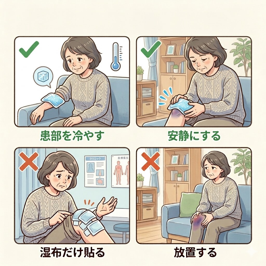 打撲でやってはいけないこと