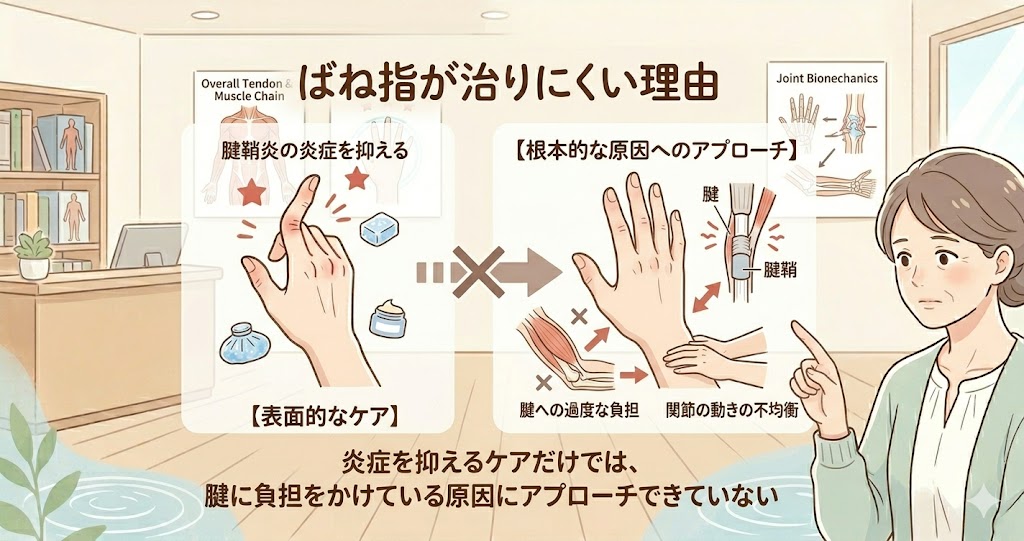 ばね指が治りにくいイメージ