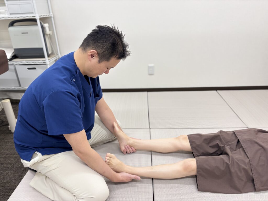 健湧接骨院の施術の様子