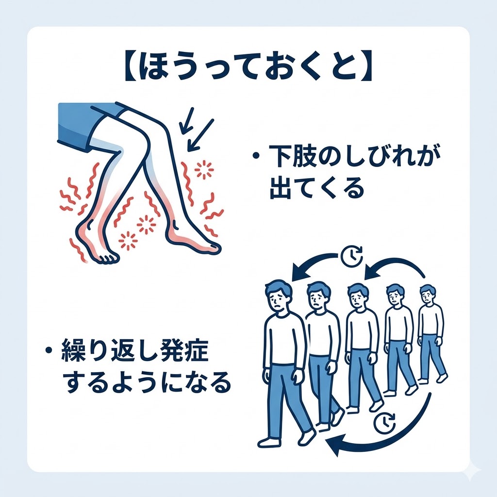 ぎっくり腰をほうっておくと