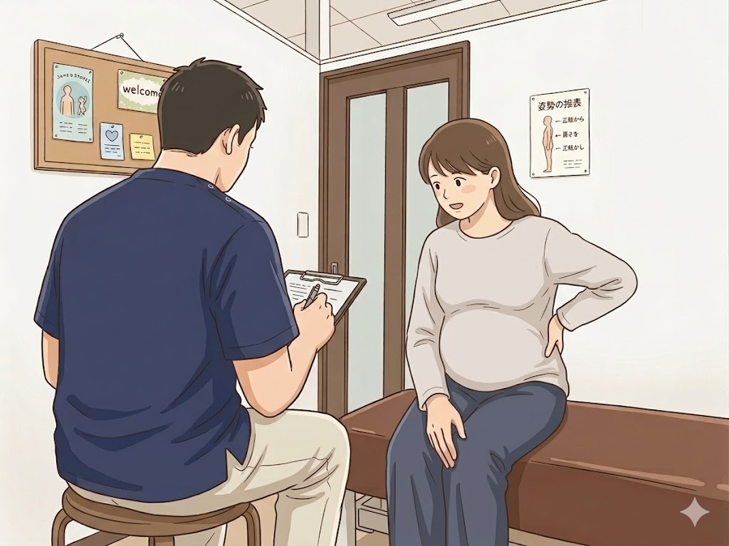 健湧接骨院の問診の様子