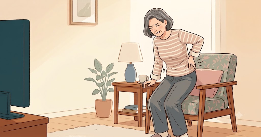立ち上がりの動き出しで腰や膝が痛む原因を解説