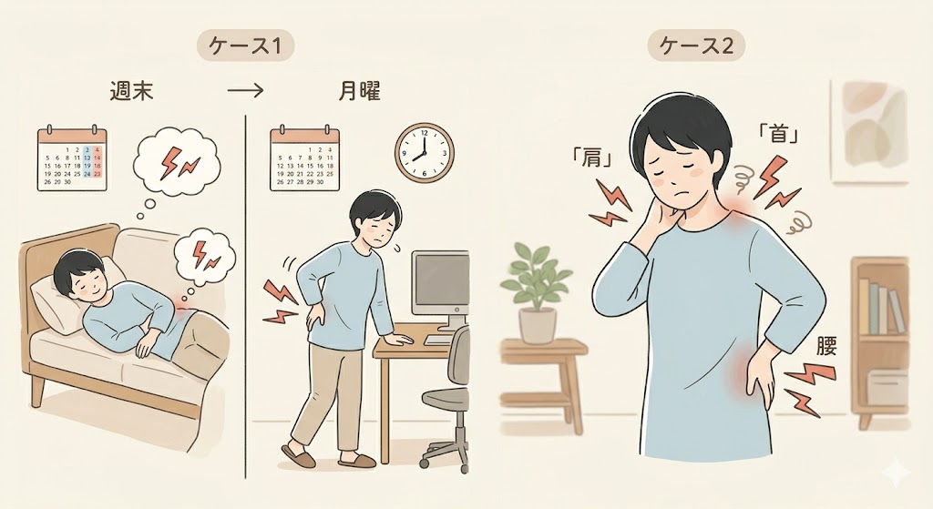 介護が体に与える影響のケース