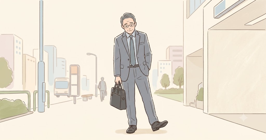 片方の足に体重がかかっている様子