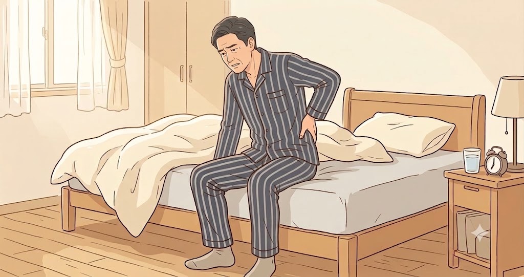 朝起きた時に体にこわばりが出る人