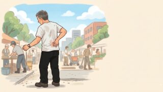 炎天下の作業で腰が板のように張る?「体の傾き」のサインに気をつけて