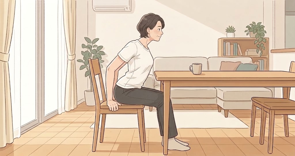 反り腰の原因となる座り方